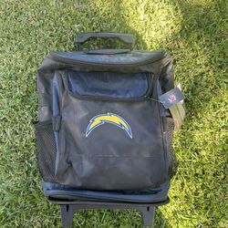 Logo Chargers Cooler Backpack With Wheels