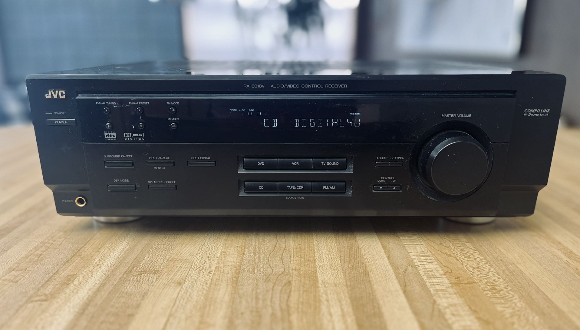JVC RX-6018VBK 5.1 Channel A/V Receiver 