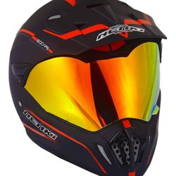 Dirt Bike Helmets ATV MX Motocross Four Wheeler Helmets for Adults Dual Sport Off Road Motorcycle Helmets for Men Women Full Face Helmet Dot Approved