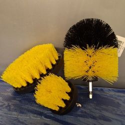 3 PIECE BRUSH SET FOR HEX DRILL