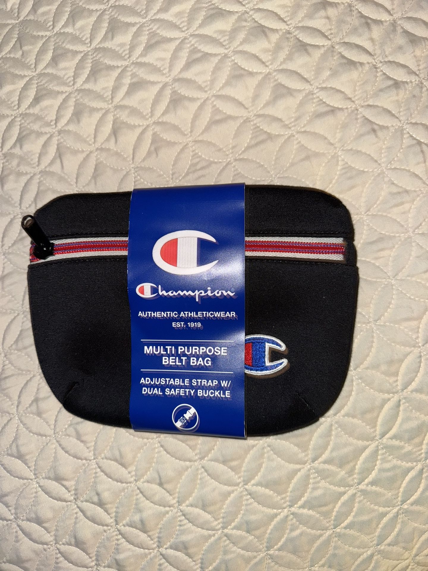 Champion Waist Bag Black Fanny Pack Crossbody