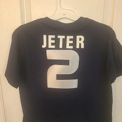 NY YANKEES DEREK JETER YOUTH TEE SHIRT SIZE L