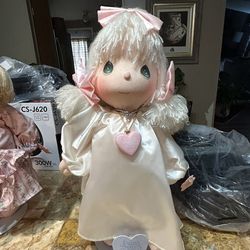 4 Precious Moments “Cast in Forever” Collectible Dolls – Vintage (1980s–1990s)
