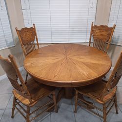 Oak Wood Dining Table