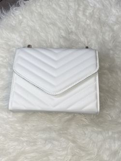 Brand New White Quilted Purse