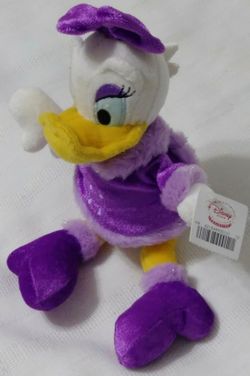 New With Tags Disney Store Winter Petticoat Christmas Xmas Daisy Duck Plush Beanbag Bean Bag Doll