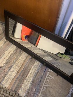 (2) Bathroom Wall /door Or Hall Mirror. (1) Brown (1) White Reduced To Sell EACH $10 Firm
