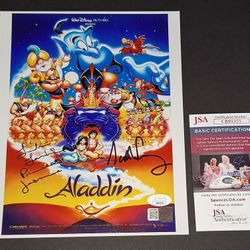 🔥 Scott Weinger and Linda Larkin autographed 8x10 JSA COA 🔥