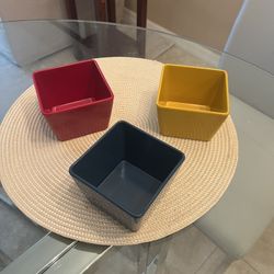 Colored Bowls Set Of 3