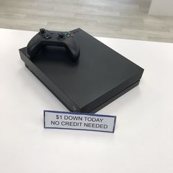 Microsoft Xbox One X Gaming Console 1TB - Pay $1 Today to Take it Home and Pay the Rest Later!