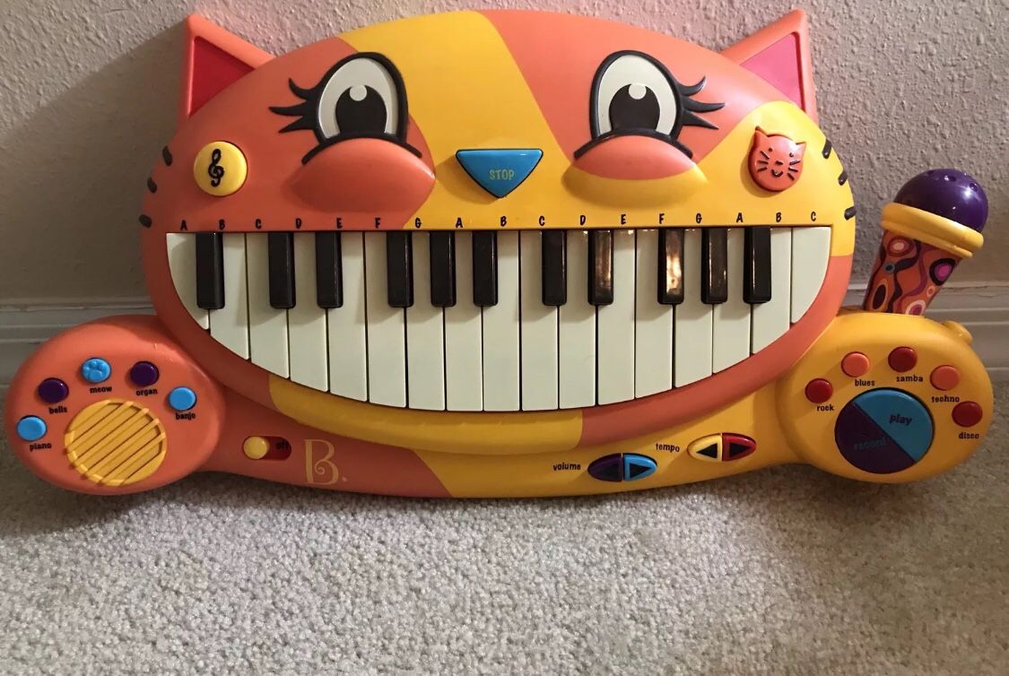 Cat Keyboard Piano With microphone Children’s Electronic Learning toy