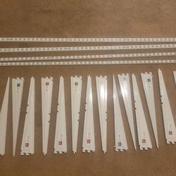 Vertical Rail Shelving And Support Shelf Brackets