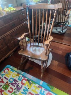 Vintage Maple Rocking Chair