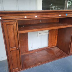 FREE Entertainment Center. Real Wood!! Lots Of Storage 