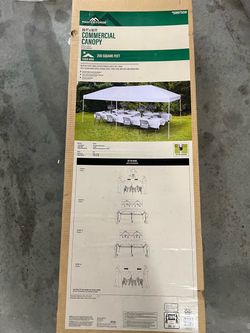 Master Forge 20-ft x 10-ft Rectangle White Pop-up canopy