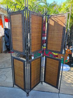vintage  metal room divider