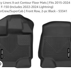 Husky Liners X-act Contour Front Floor Liners 53341 for 2015-21 Ford F150 Husky Liners X-act Contour Front Floor Liners 53341 for 2015-21 Ford F150