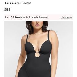 Shapellx Backless Underwear Bodysuit (padded)