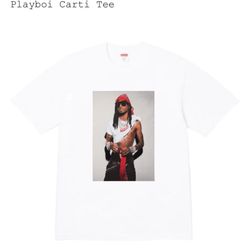 Supreme Playboi Carti Tee Shirt White Size large In hand