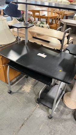(In store) Black Mobile Computer Office Desk