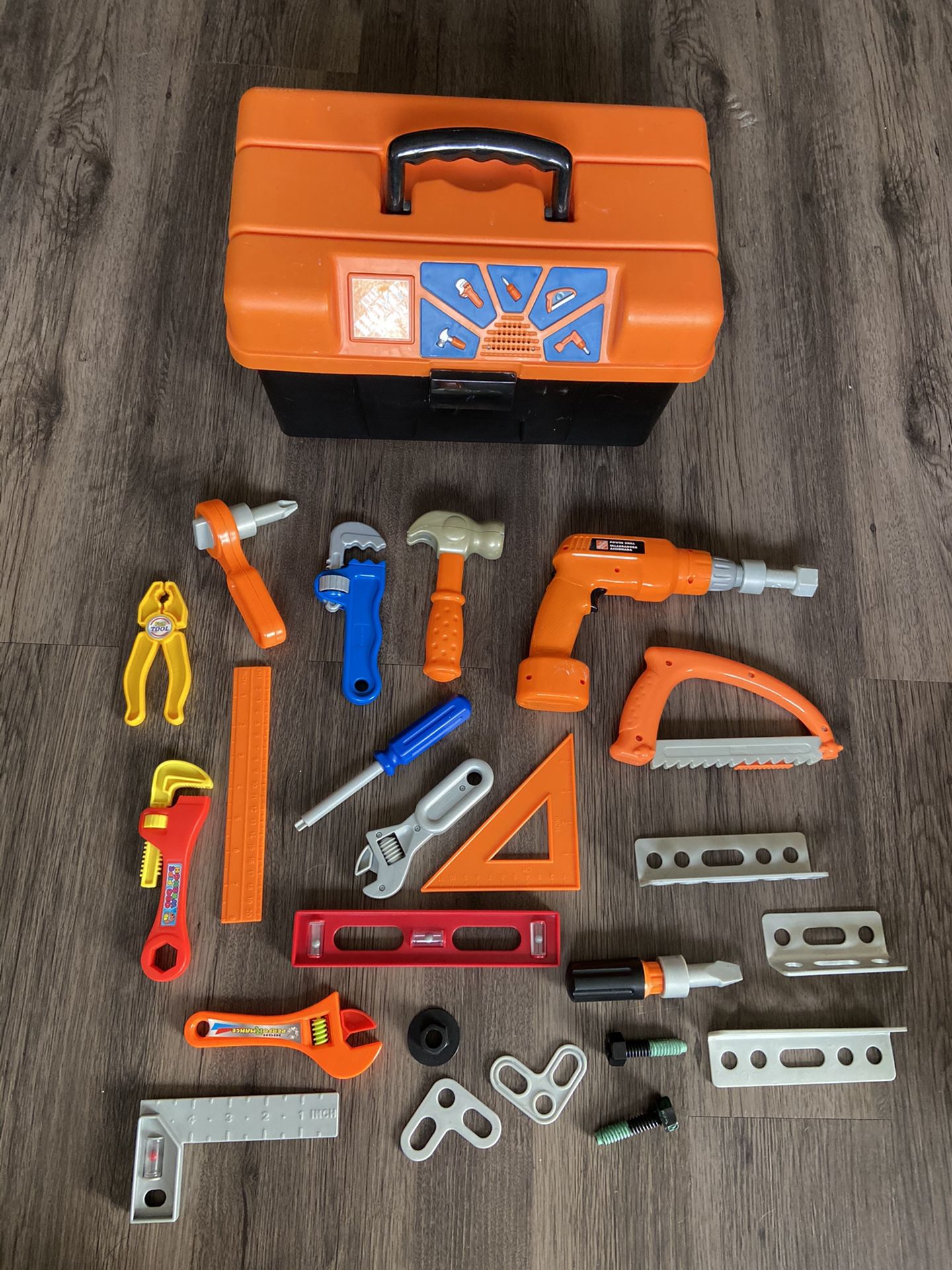 Home Depot Talking Toolbox w/ Tools - 15+ Pieces Kids Toys Child