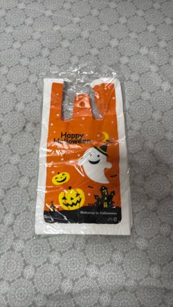 Happy Halloween Plastic Treat Bag