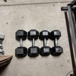 40 And 50 Lb Dumbbells