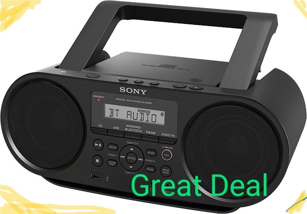 Sony Bluetooth Speaker Boombox. CD Player, Radio. Wireless Speaker. Brand New. no retail box.