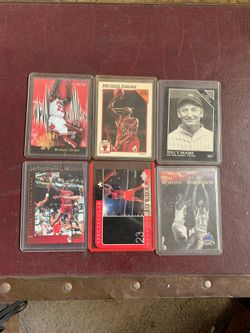 Basketball ball Cards & A baseball Card