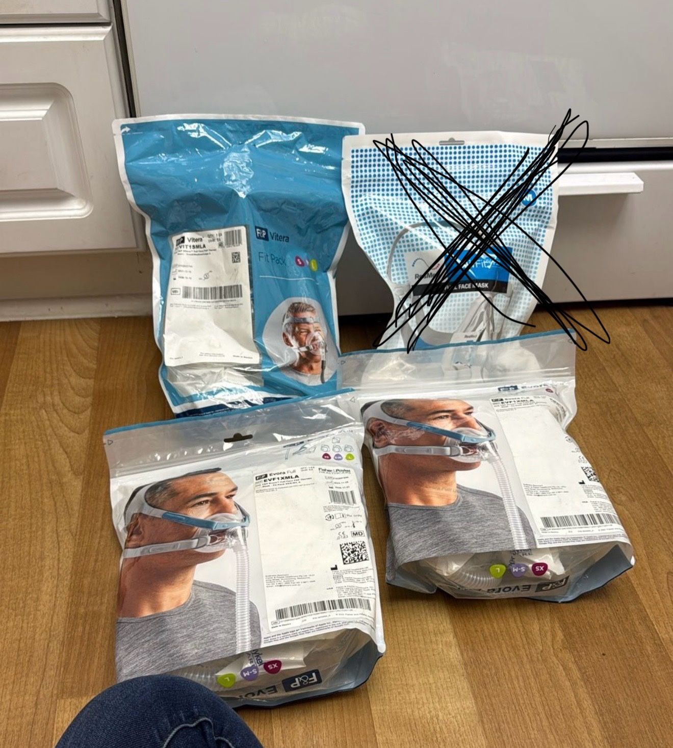 (3) Full Face CPAP Masks 