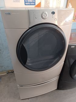 Kenmore Elite tan dryer on pedestal - Free delivery