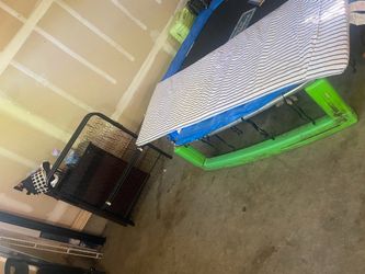 Portable bed with mattress