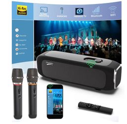 MUSKY Smart Karaoke Machine for Adults - with Screen mirroring, 2 Wireless Mics