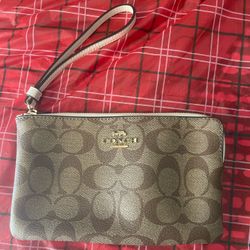 Coach Monogram Wristlet 