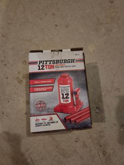 Pittsburgh 12 ton bottle jack