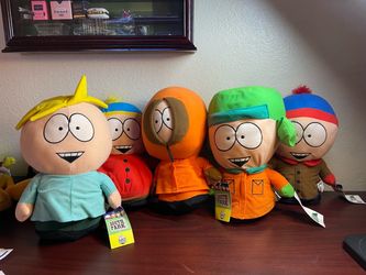 Lot of 5 official 2008 Comedy Central South Park Plush Rare Collection