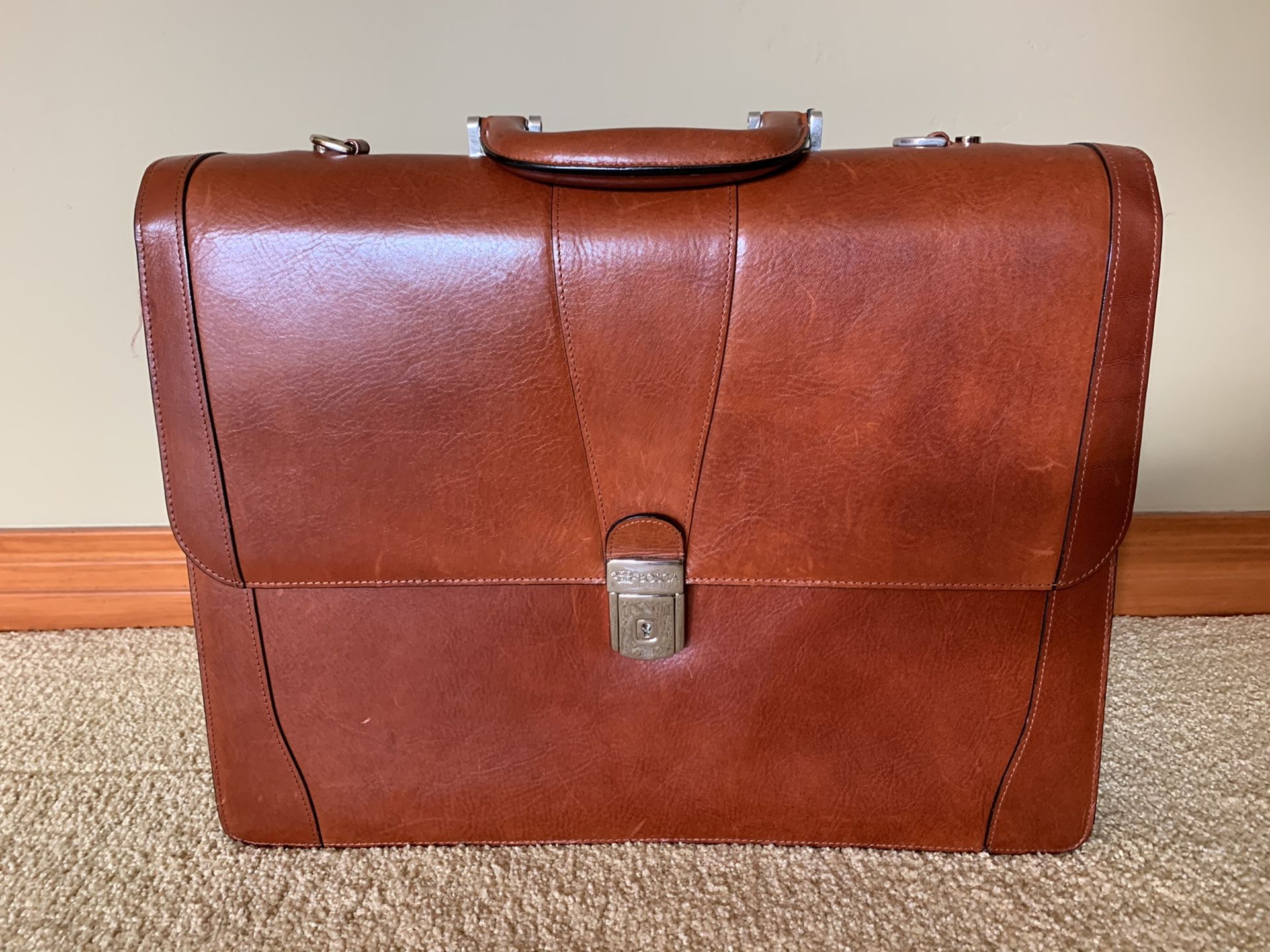 Bosca Leather Briefcase - Excellent Condition