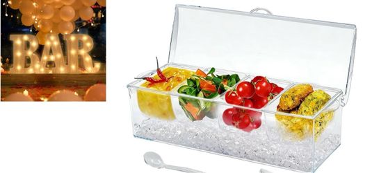 Bar supplies (bar LED sign/garnished caddy)