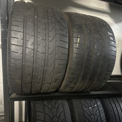 PAIR OF TIRE 295 30 19 PIRELLI 85% LIFE