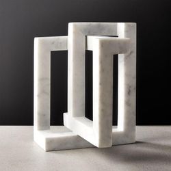 CB2 Crate And Barrel Terra Marble Object – Sculptural Décor