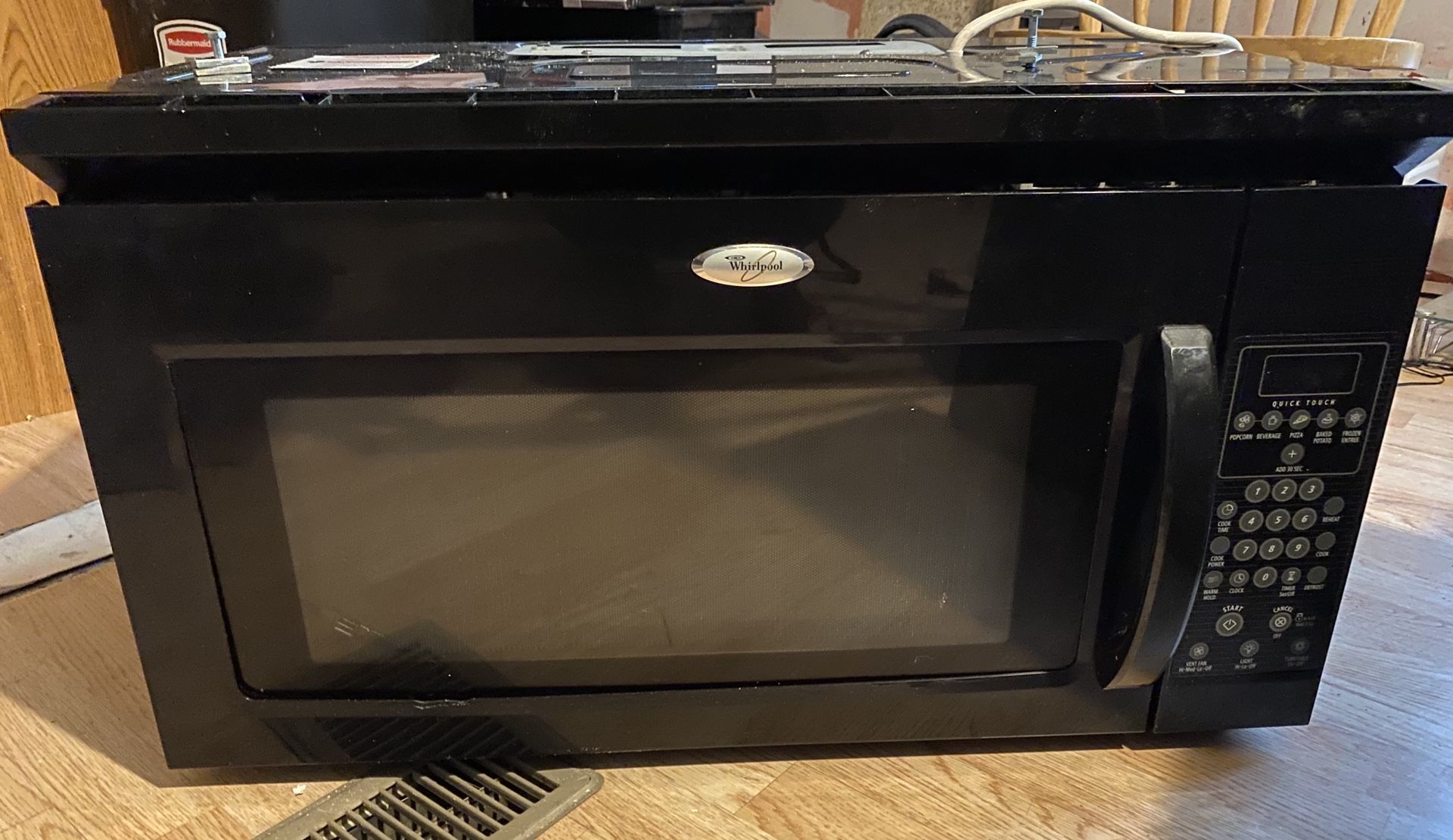 Whirlpool microwave over the range free 