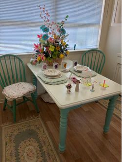 Cute Blue table and chairs
