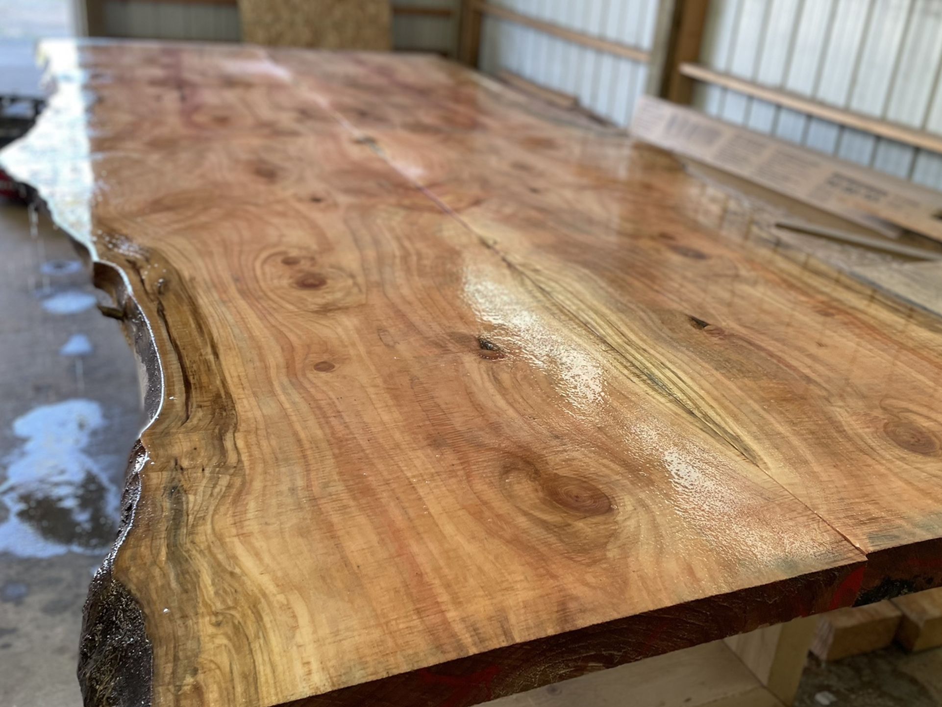 2 Slabs Of Beautiful Redwood To Make A HUGE Table!