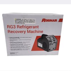 Robinair RG3 Refrigerant Recovery Machine EPJ032062