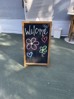 Chalkboard A Frame Wood
