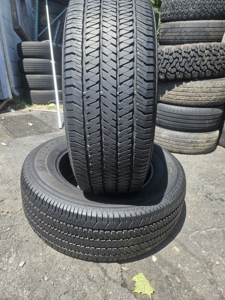 2 Bridgestone Tires With Size 265/65/18