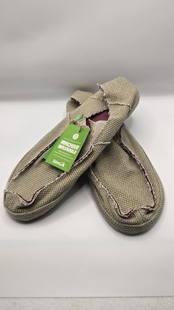 Sanuk rounder mens size 9 tan comfort loafers