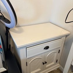 White nightstand