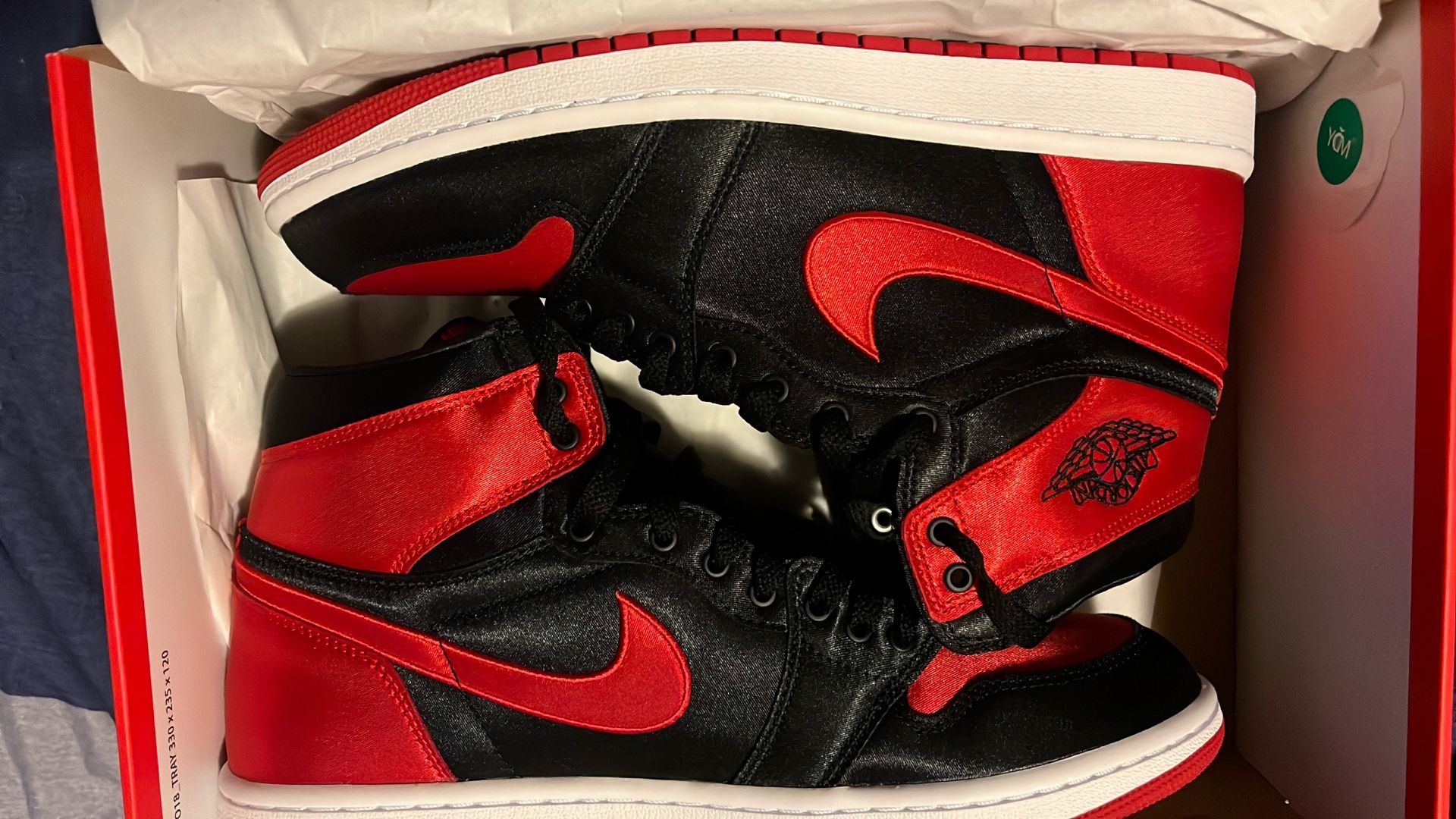 Satin Bred Jordan 1 Brand New Size 10