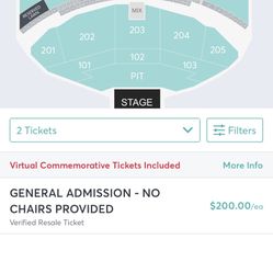 Reserve Lawn Seats Chris Stapleton June 4, Gorge Amphitheater 